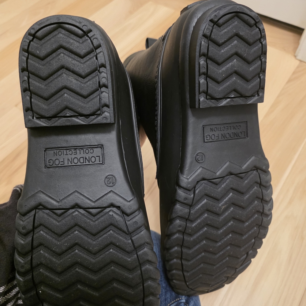 London Fog Black Waterproof Boots - Picture 4 of 9